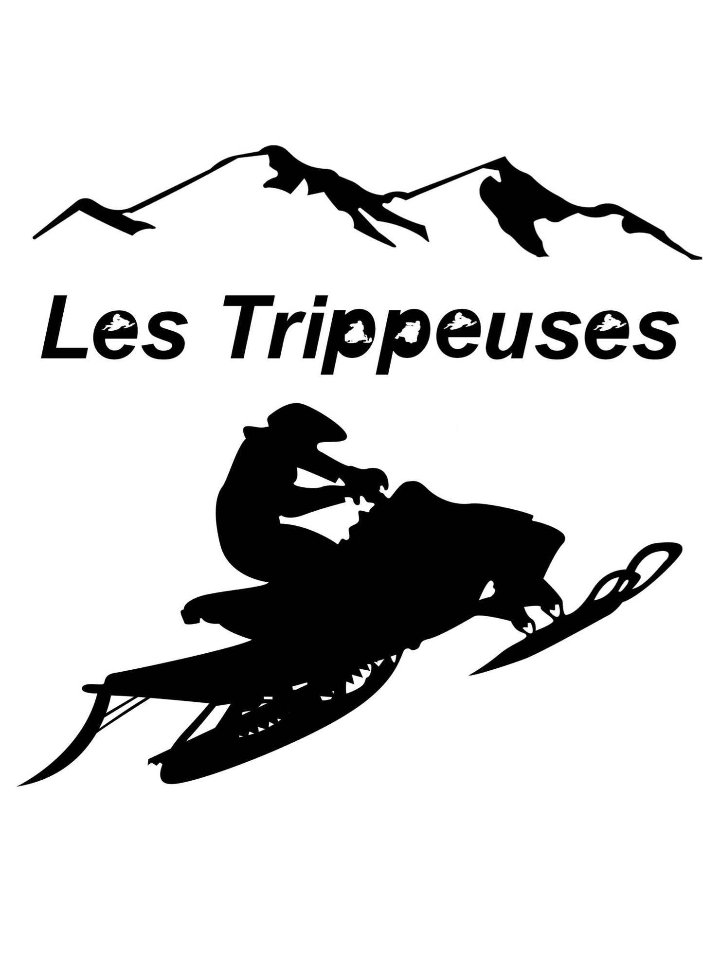 Chandail à capuchon logo Trippeux + Manches